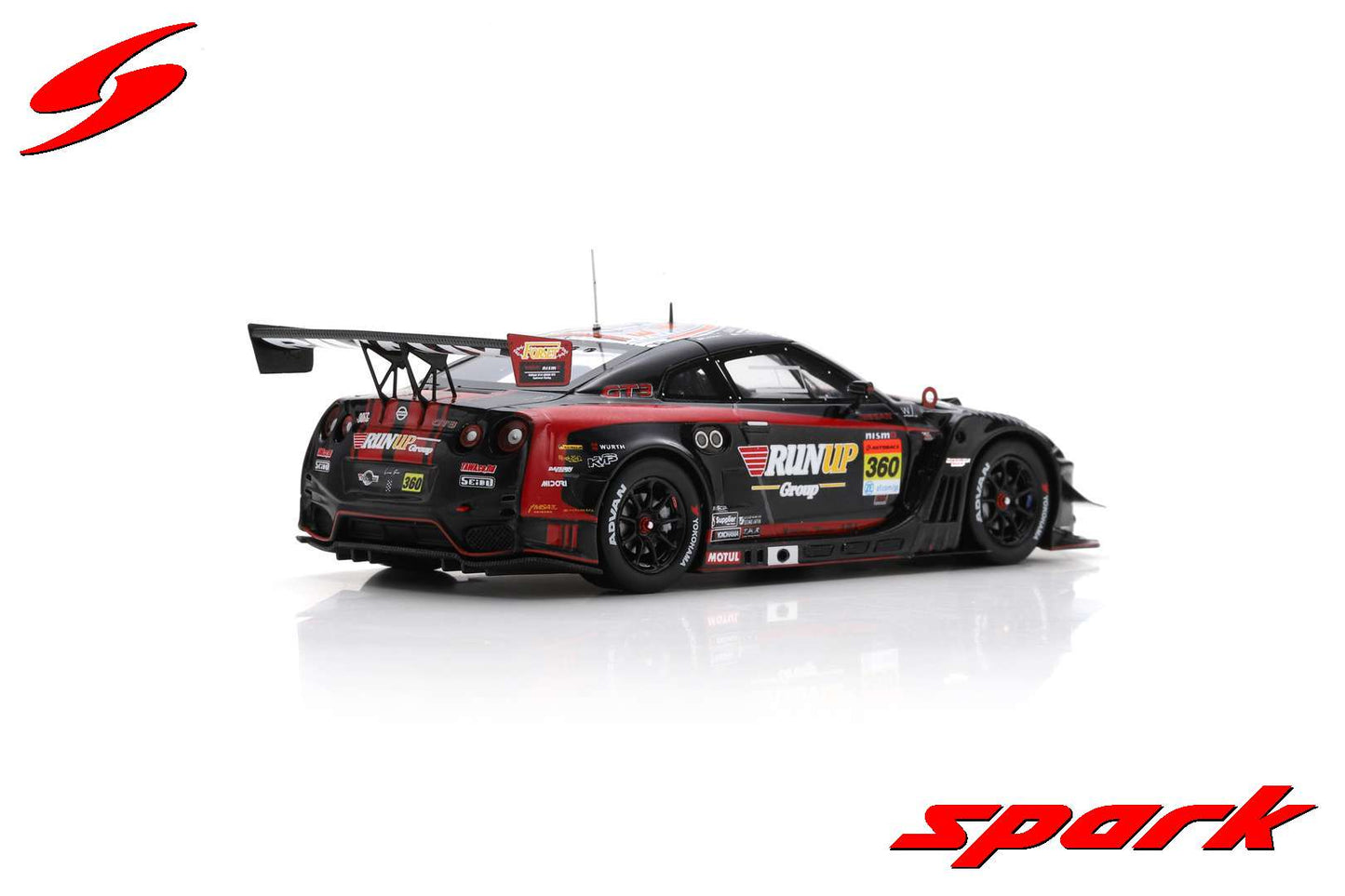 Spark 1:43 RUNUP RIVAUX Nissan GT-R No.360 TOMEI SPORTS GT300 SUPER GT 2023 Takayuki Aoki - Atsushi Tanaka - Takuya Otaki SGT091