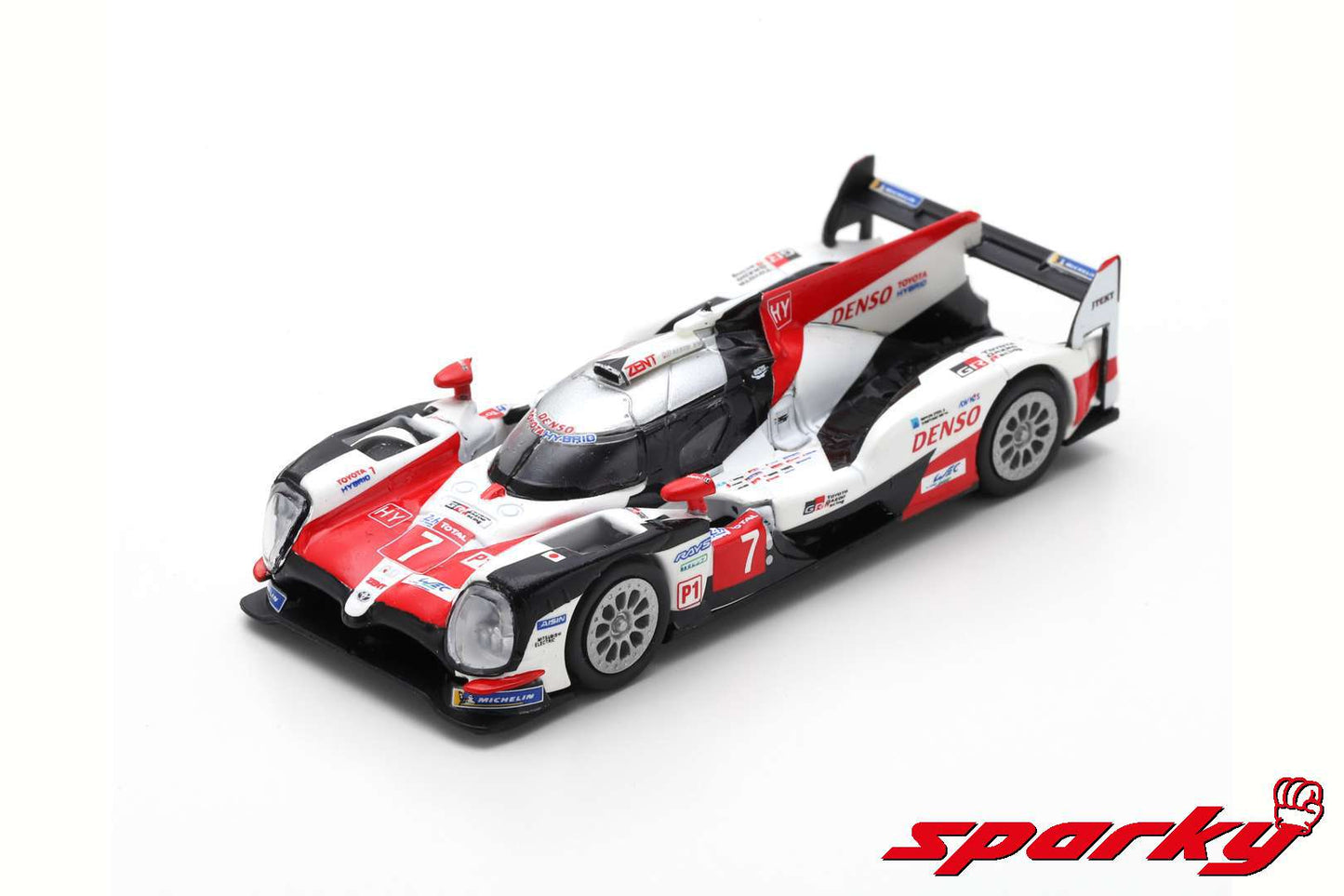 Spark 1:64 TOYOTA TS050 Hybrid #7 TOYOTA GAZOO Racing 2nd 24H Le Mans 2018 M.Conway - K.Kobayashi - J.M.Lopez Y134