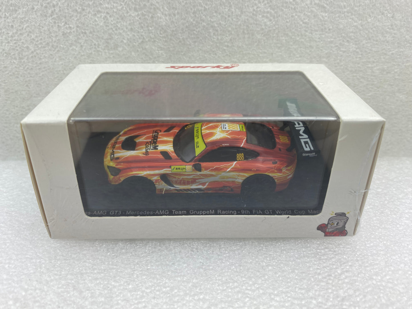 Spark 1:64 Mercedes-AMG GT3 #888 Mercedes-AMG Team GruppeM Racing 9th FIA GT World Cup Macau 2019 Maro Engel Y169