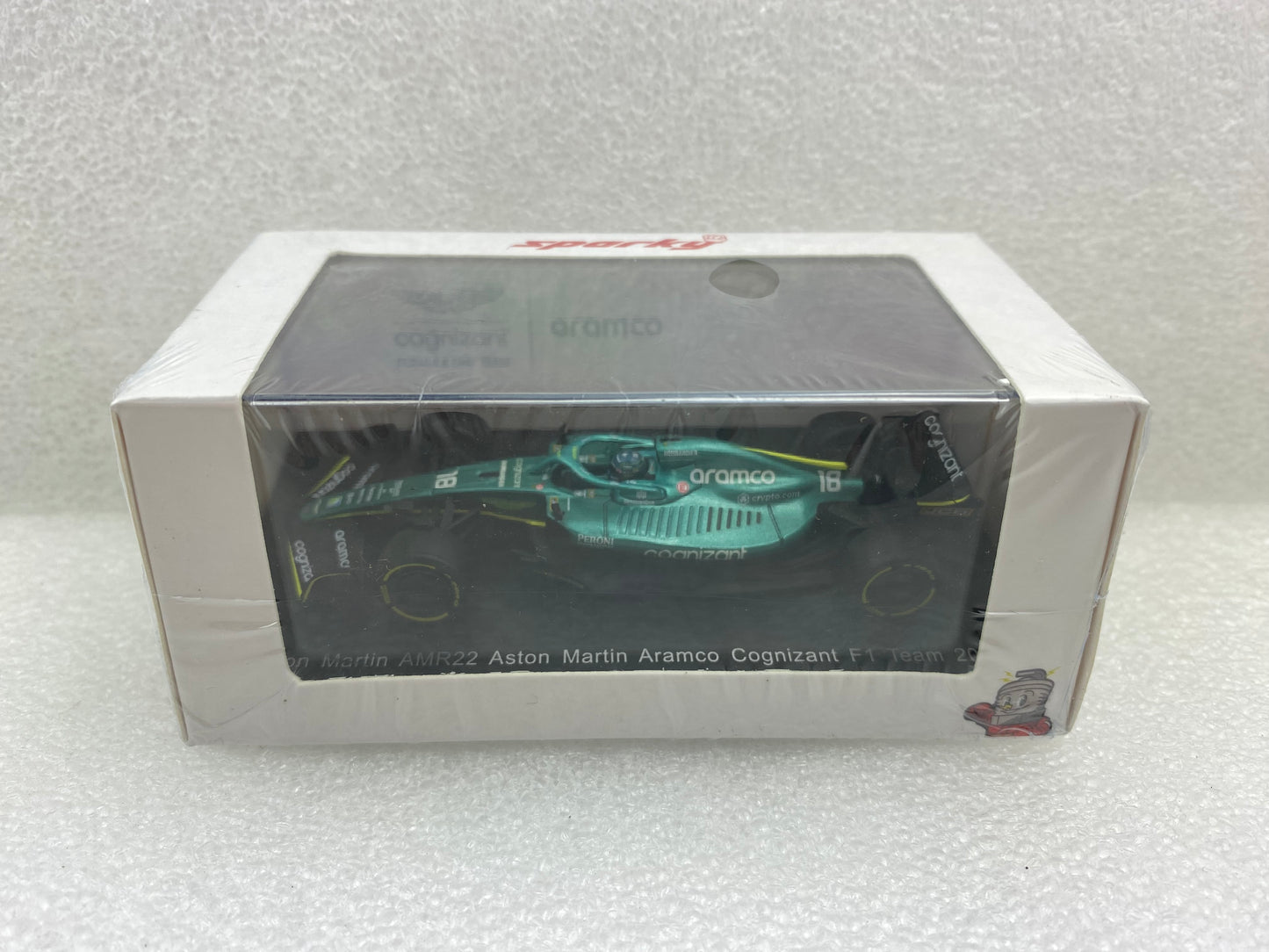Spark 1:64 Aston Martin AMR22 #18 Aston Martin Aramco Cognizant F1 Team 2022 Lance Stroll Y263
