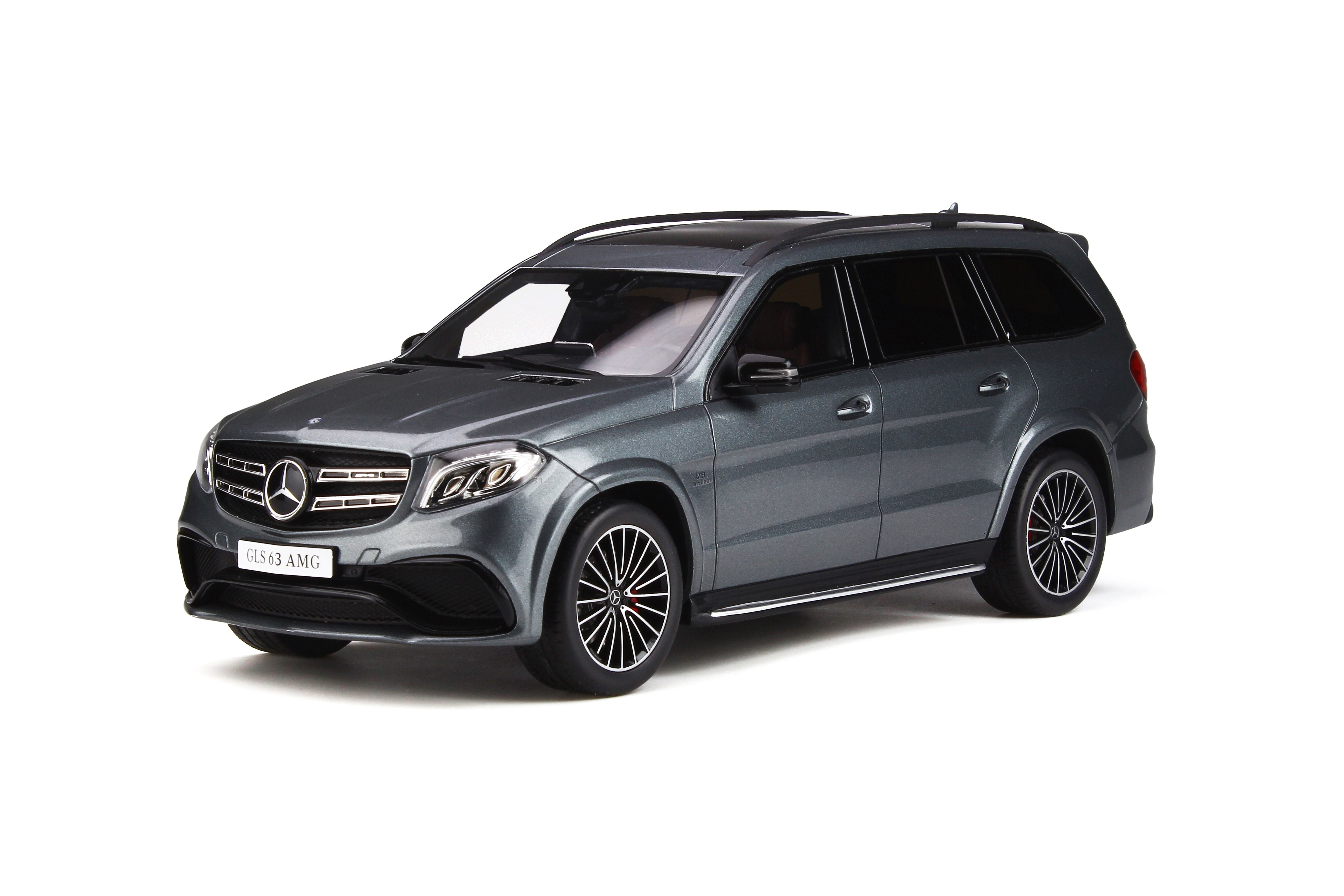 メルセデスAMG特注1/18 Mercedes-Benz GLS GT Spirit 1:18 Mercedes-Benz AMG GLS 63 2016 Gray Metallic GT784