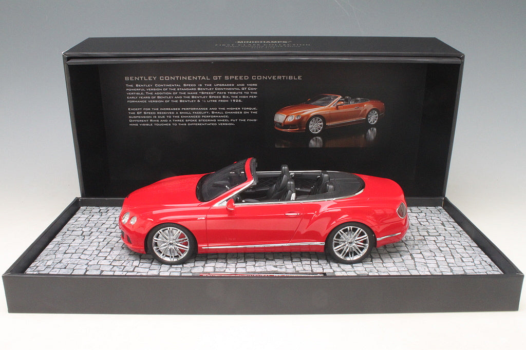 Minichamps 1:18 Bentley Continental GT Speed Convertible 2013 Red 107139330