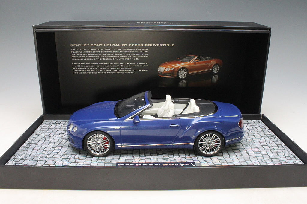 Minichamps 1:18 2013 Bentley Continental GT Speed Convertible Blue 107139331