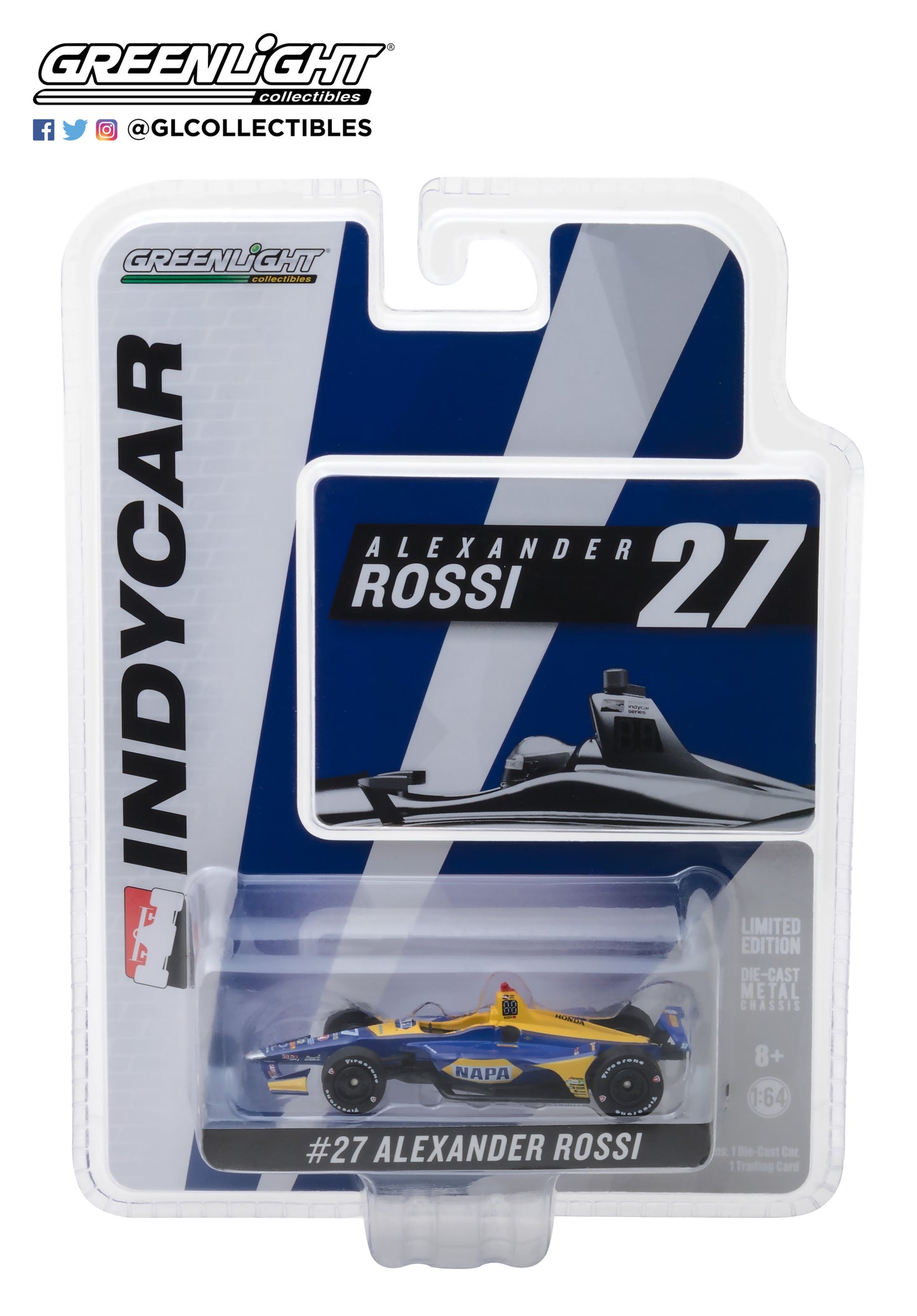 GreenLight 1:64 2018 IndyCar #27 Alexander Rossi / Andretti Autosport NAPA Auto Parts 10803