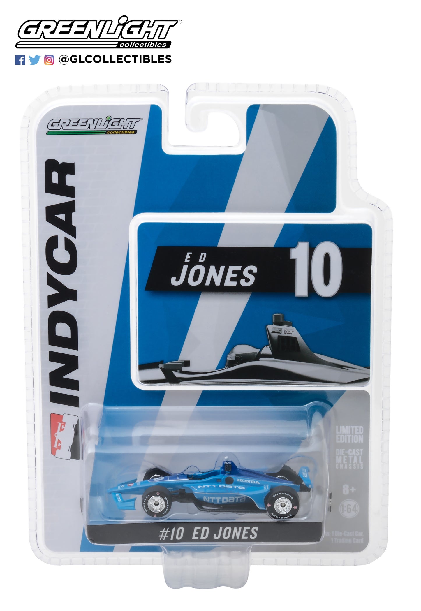 GreenLight 1:64 IndyCar Series 2018 #10 Ed Jones / Chip Ganassi Racing NTT Data 10818