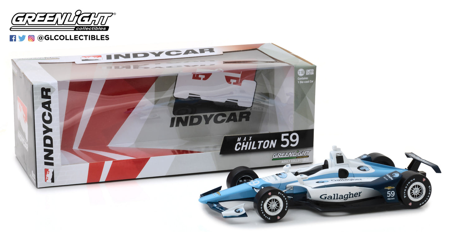 GreenLight 1:18 IndyCar Series 2018 #59 Max Chilton / Carlin Gallagher 11035