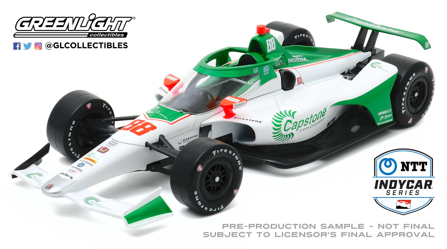 GreenLight 1:18 2020 NTT IndyCar Series - #88 Colton Herta / Andretti Harding Steinbrenner Autosport, Capstone Turbine Corporation 11083