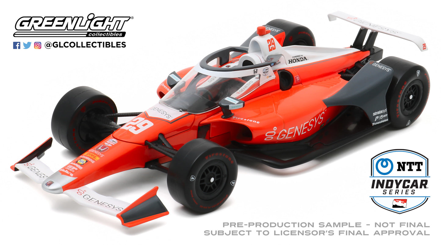 GreenLight 1:18 2020 NTT IndyCar Series - #29 James Hinchcliffe / Andretti Autosport, Genesys 11093