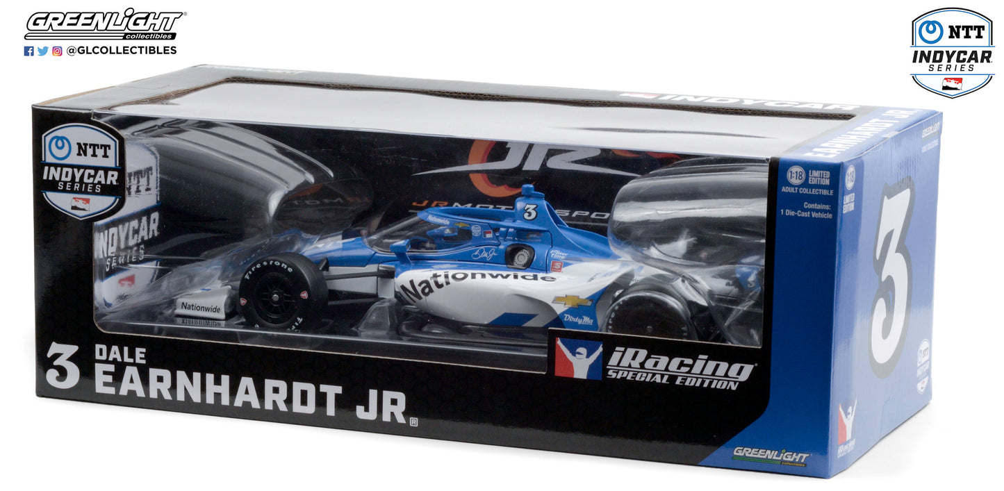 GreenLight 1:18 2020 NTT IndyCar Series iRacing - #3 Dale Earnhardt, Jr. / JR Motorsports, Nationwide 11099