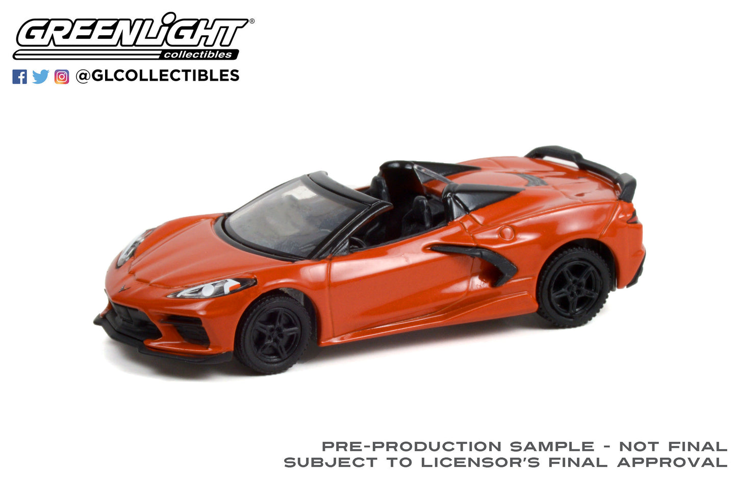 GreenLight 1:64 GreenLight Muscle Series 26 - 2021 Chevrolet Corvette Stingray Convertible - Sebring Orange 13310-F