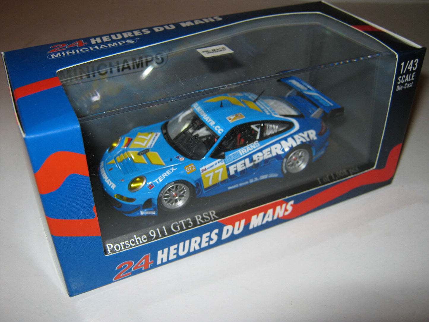 Minichamps 1:43 Porsche 911 GT3 RSR Team Felbermayr-Proton Lieb/Lietz/Henzler #77 24H LeMans 2009 400096977