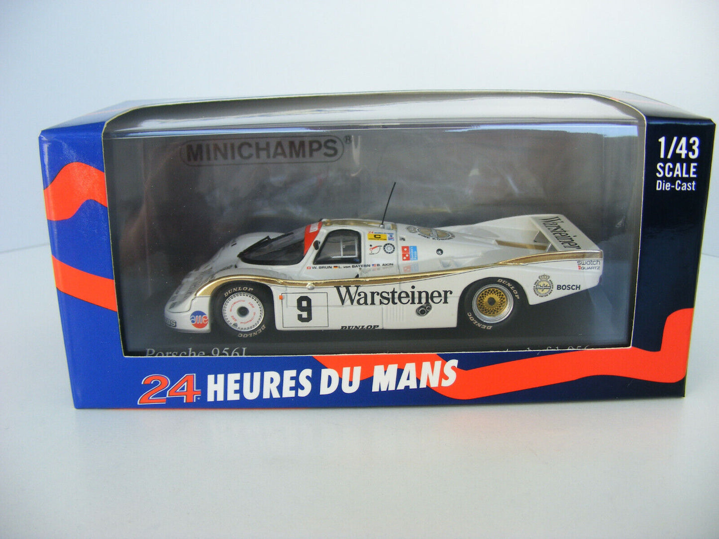 Minichamps 1:43 Porsche 956 Warsteiner Brun Motorsport #9 24H Le Mans 1984 430846509
