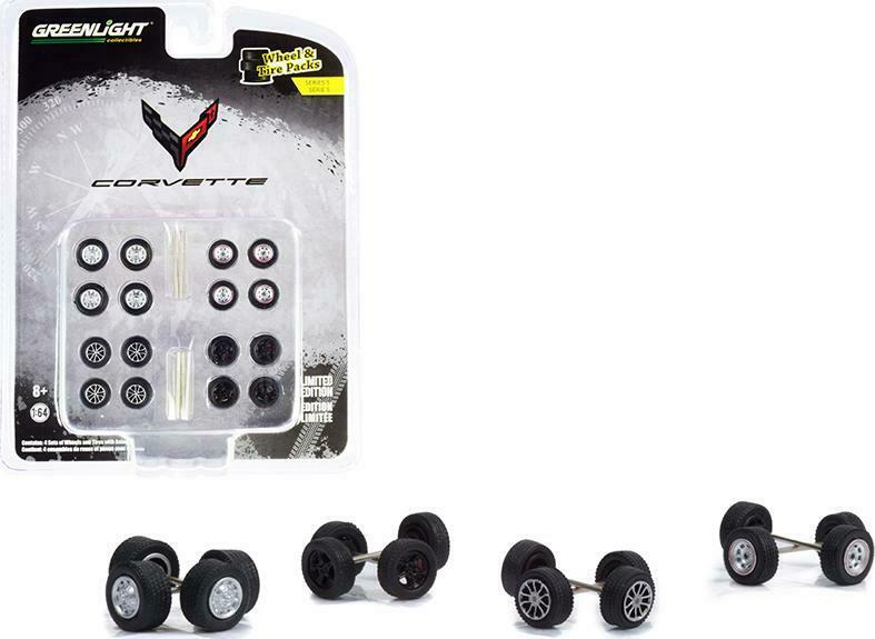 GreenLight 1:64 Auto Body Shop - Wheel & Tire Packs Series 5 - Chevrolet Corvette 16090-A