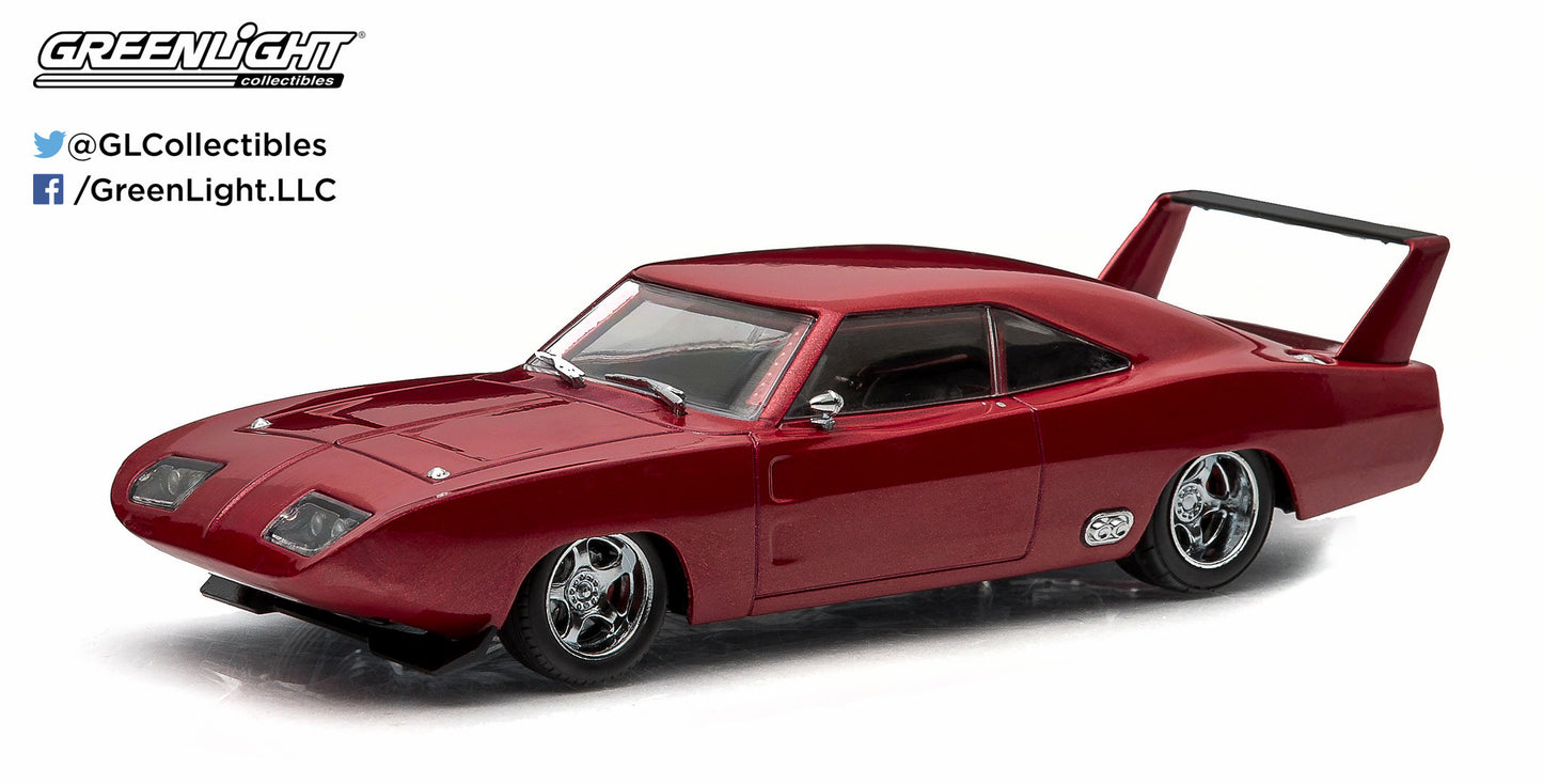 GreenLight 1:43 The Fast and the Furious Six (2013) - 1969 Dodge Charger Daytona - Maroon 86221
