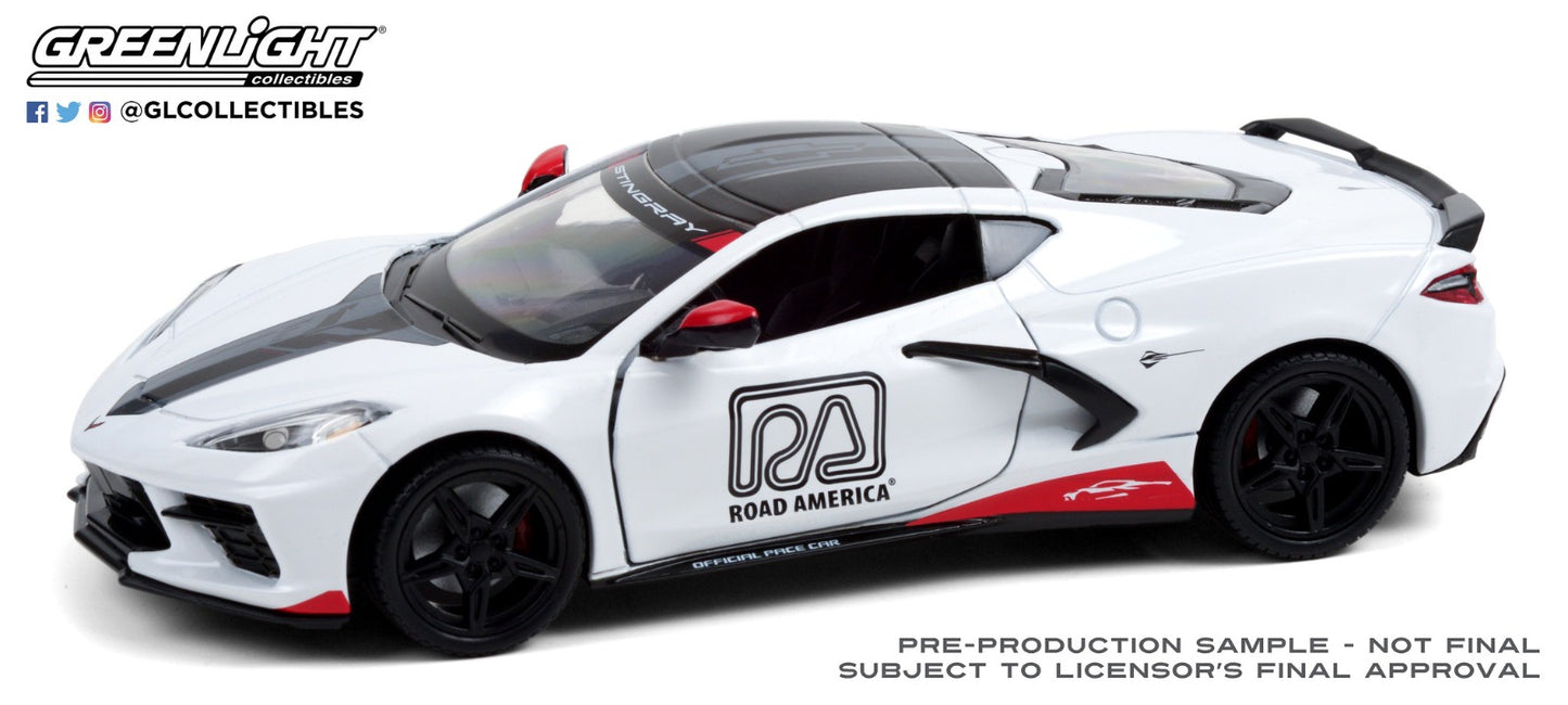 GreenLight 1:24 2020 Chevrolet Corvette C8 Stingray Coupe - Road America Official Pace Car 18259