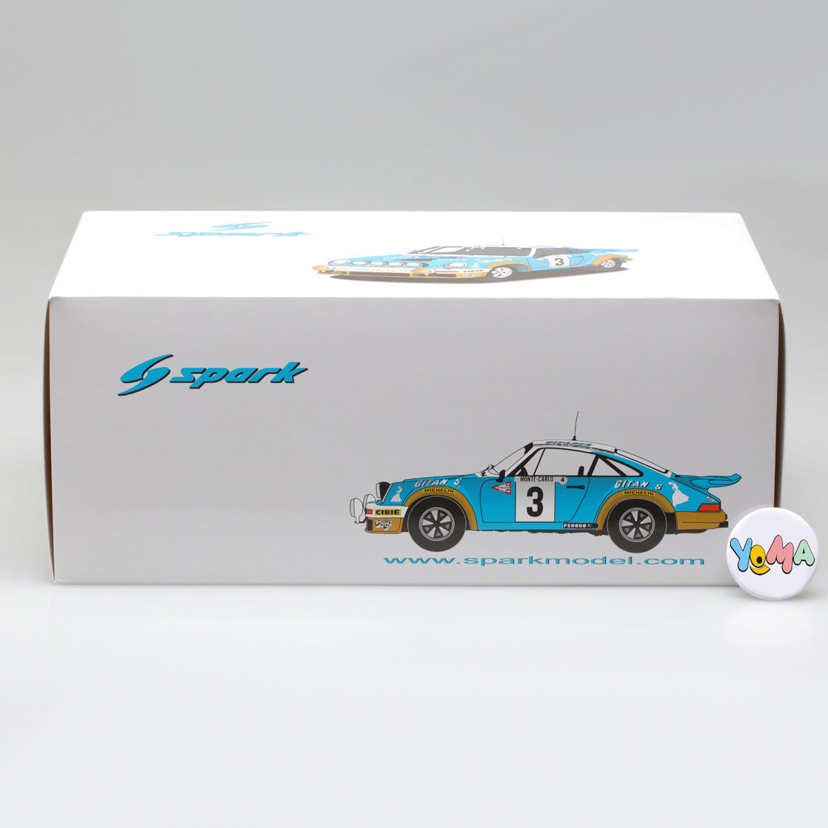 Spark 1:18 Porsche 911 #3 Winner Monte Carlo Rally 1978 J.P Nicolas/V.Laverne 18S095