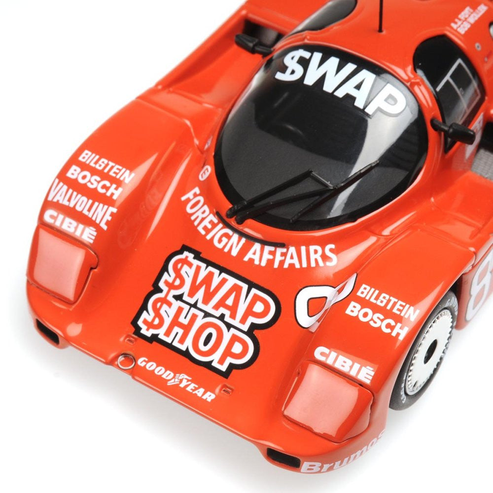Minichamps 1:43 Porsche 962 IMSA Swap Shop #8 Winner 12h Sebring 1985 Foyt/Wollek 400856508