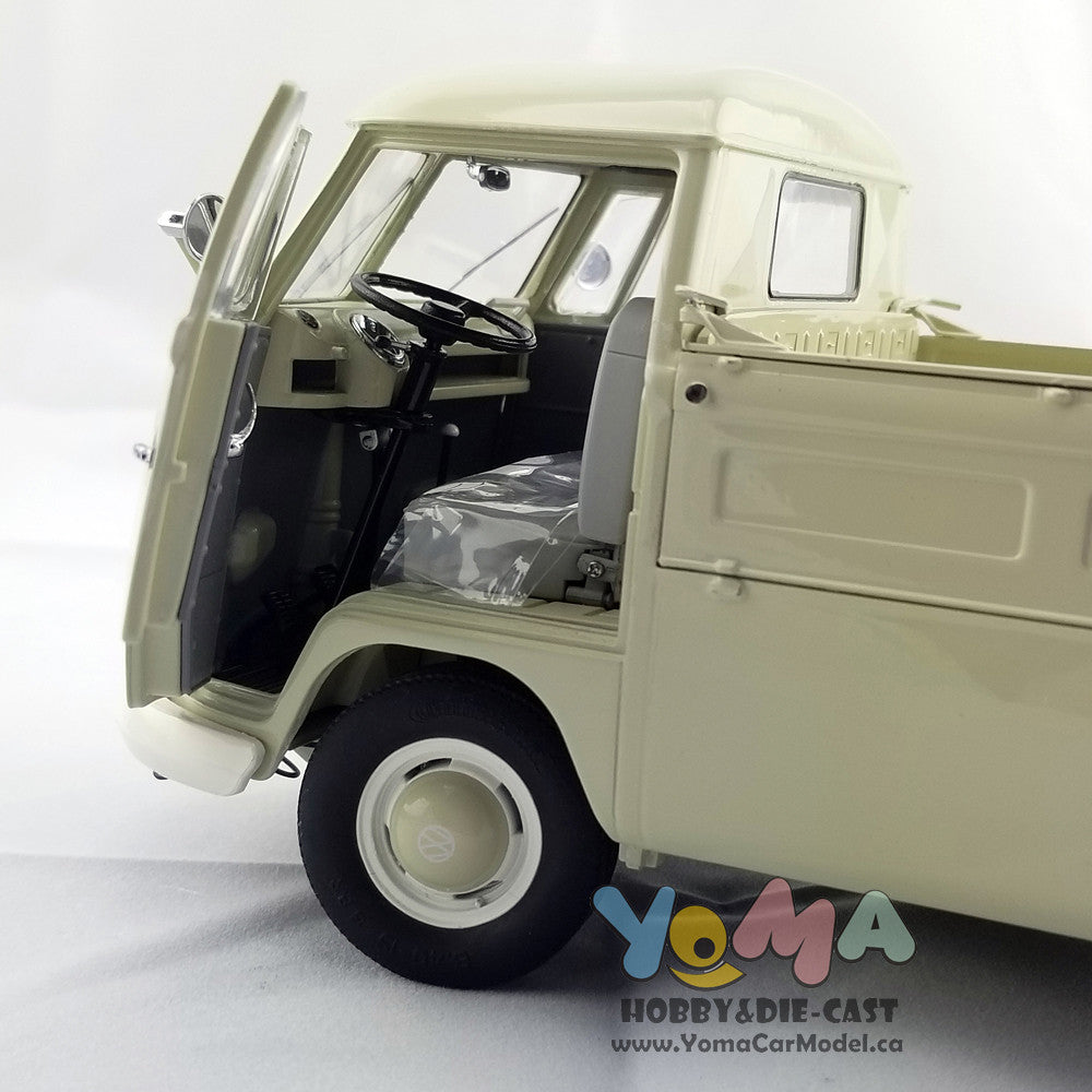 Schuco 1:18 Volkswagen T1b Pickup With Tarpaulin Beige 450037000