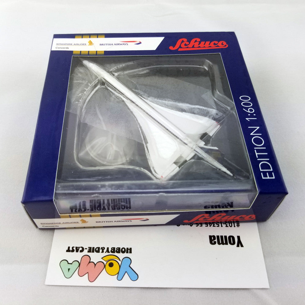 Schuco 1:600 Concorde Singapore Airlines British Airways 403551664