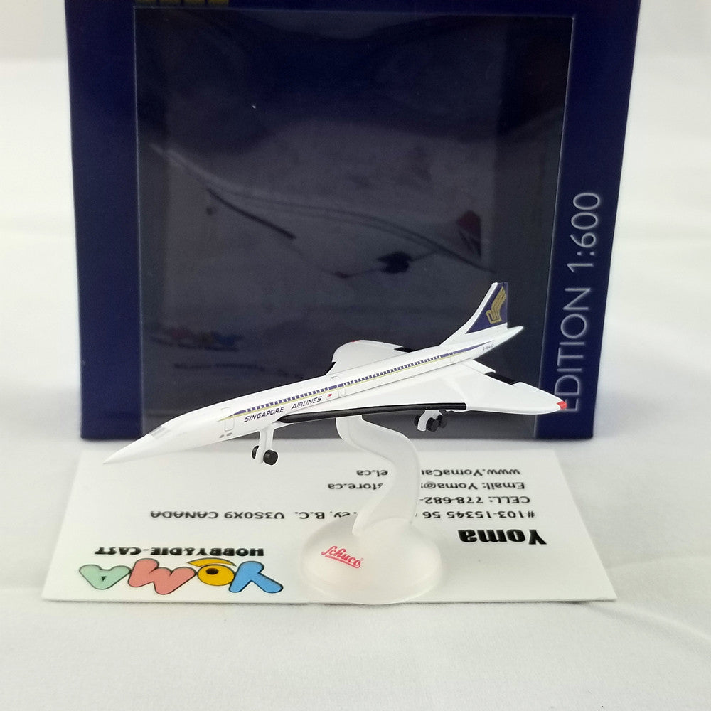 Schuco 1:600 Concorde Singapore Airlines British Airways 403551664