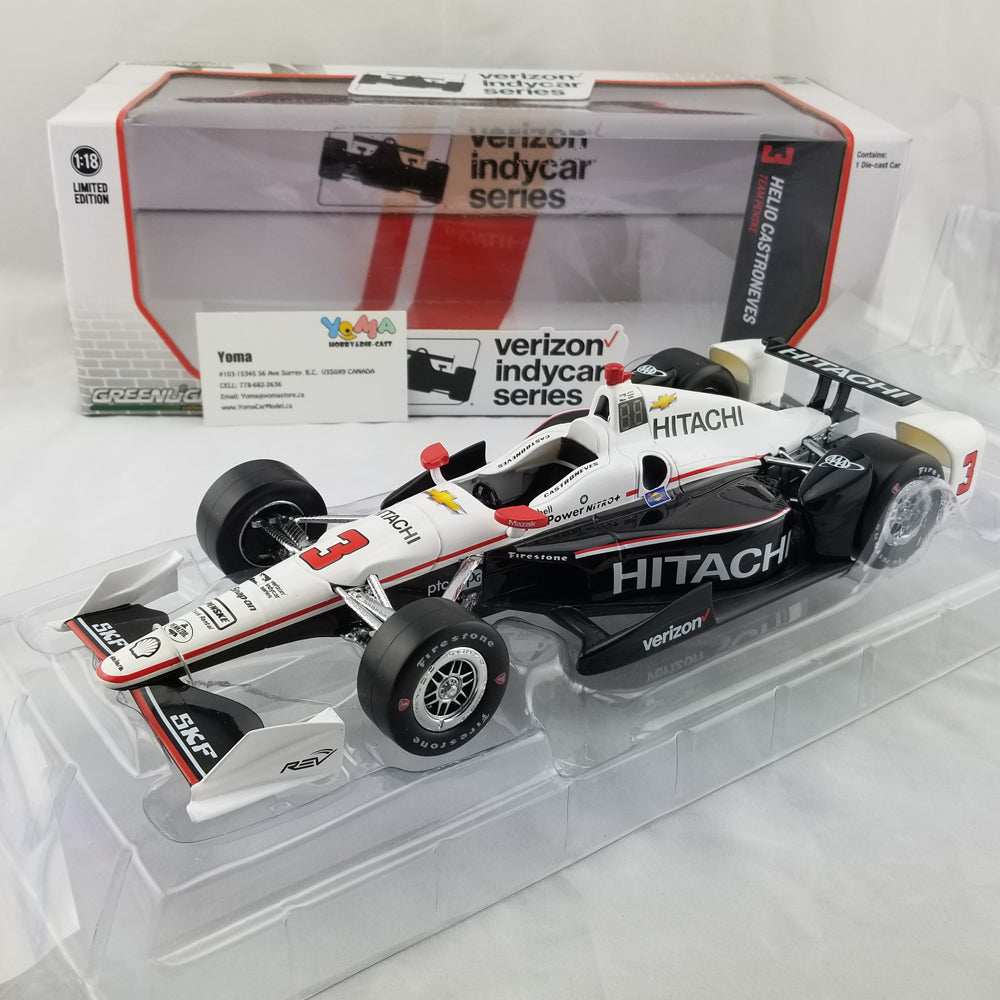 GreenLight 1:18 2017 Indycar Series #3 Helio Castroneves / Penske Racing, Hitachi 11001