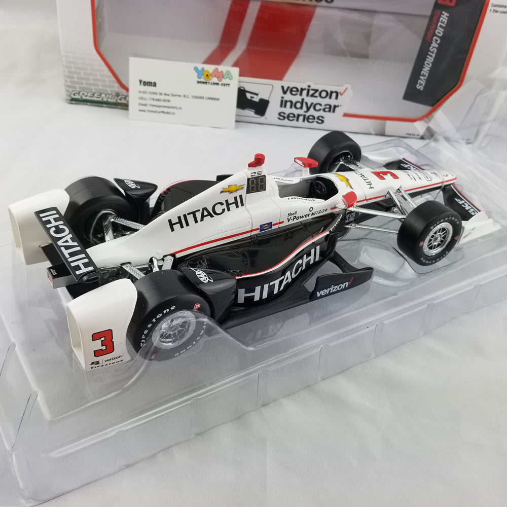 GreenLight 1:18 2017 Indycar Series #3 Helio Castroneves / Penske Racing, Hitachi 11001