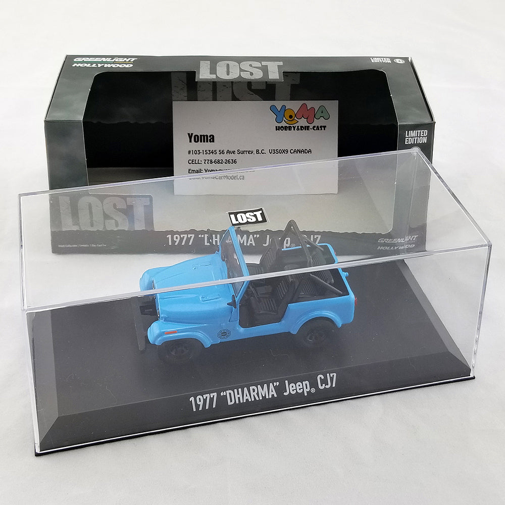 GreenLight 1:43 Lost (TV Series, 2004-10) - Jeep CJ-7 1977 Dharma Jeep 86309