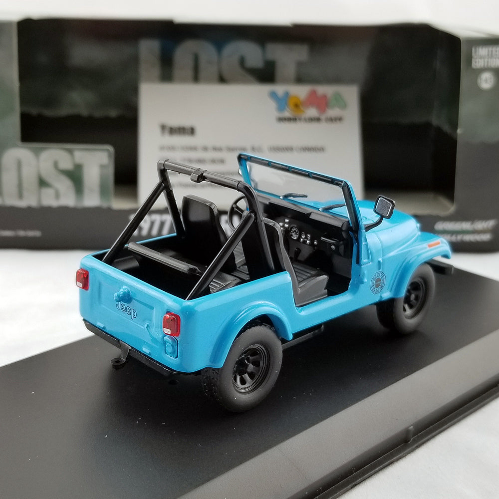 GreenLight 1:43 Lost (TV Series, 2004-10) - Jeep CJ-7 1977 Dharma Jeep 86309