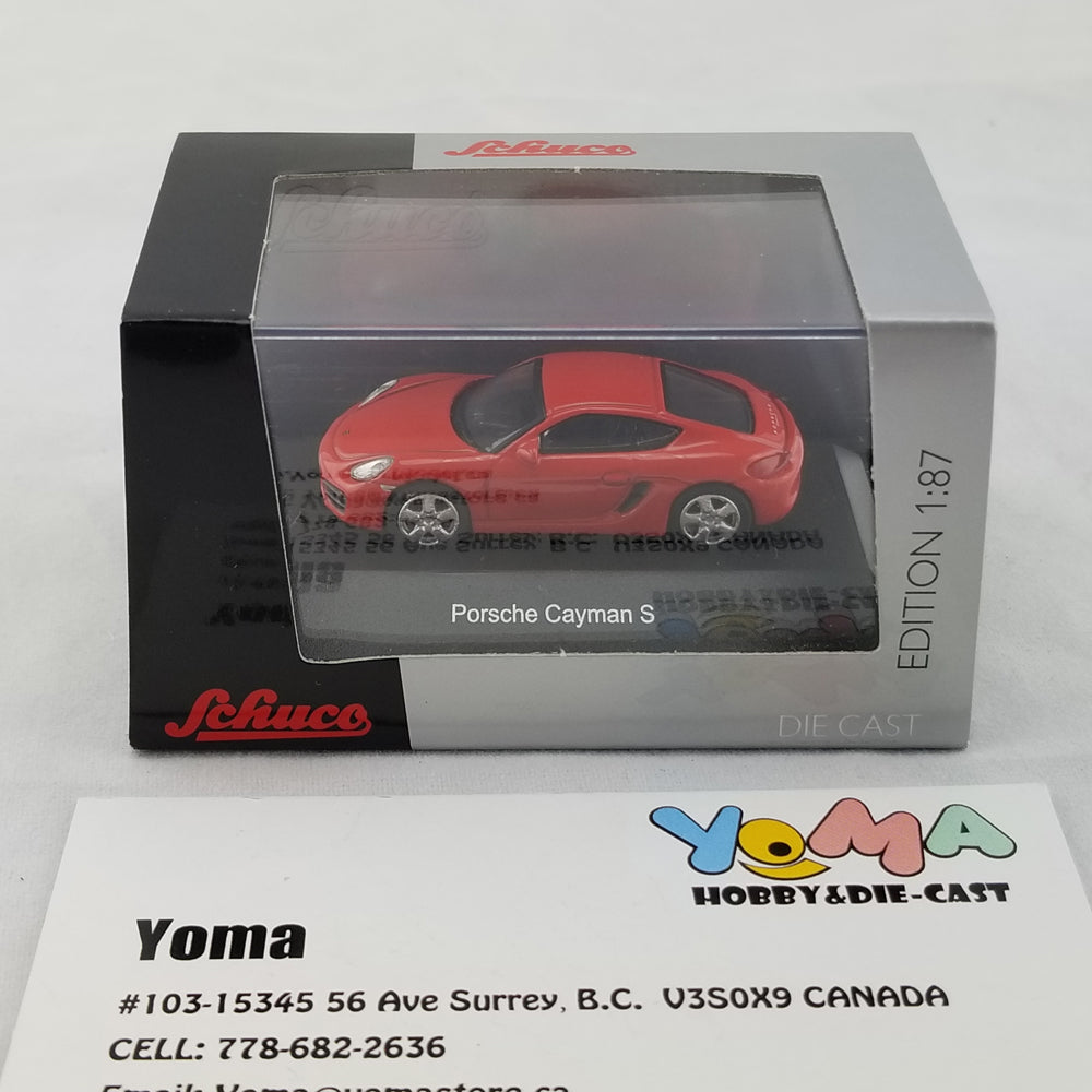 Schuco 1:87 Porsche Cayman S (981) Red 452610900