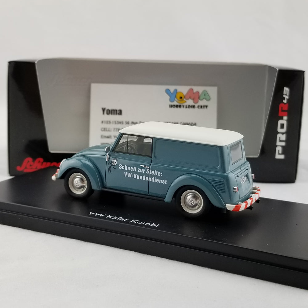 Schuco 1:43 Volkswagen small vehicle Volkswagen kombi Service blue 450900900