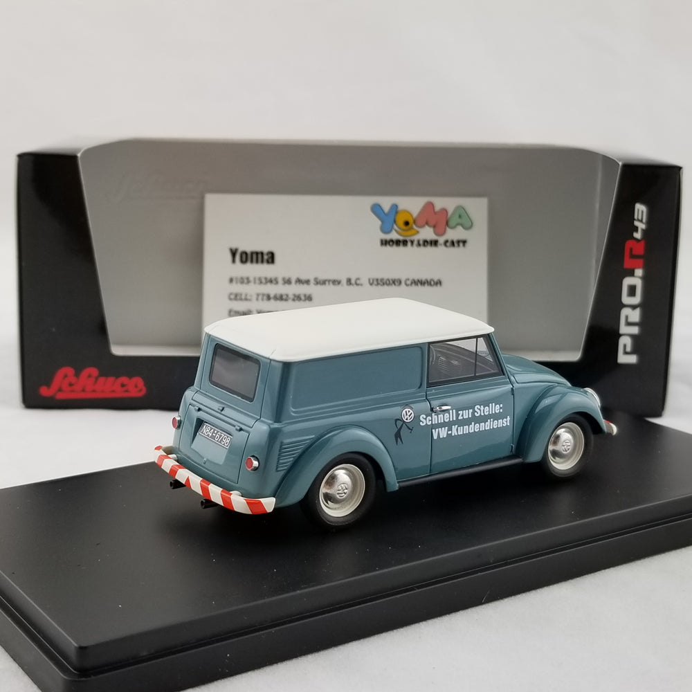 Schuco 1:43 Volkswagen small vehicle Volkswagen kombi Service blue 450900900