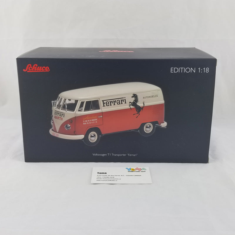 Schuco 1:18 Volkswagen T1b Ferrari Automobile box van Francorchamps 450036700