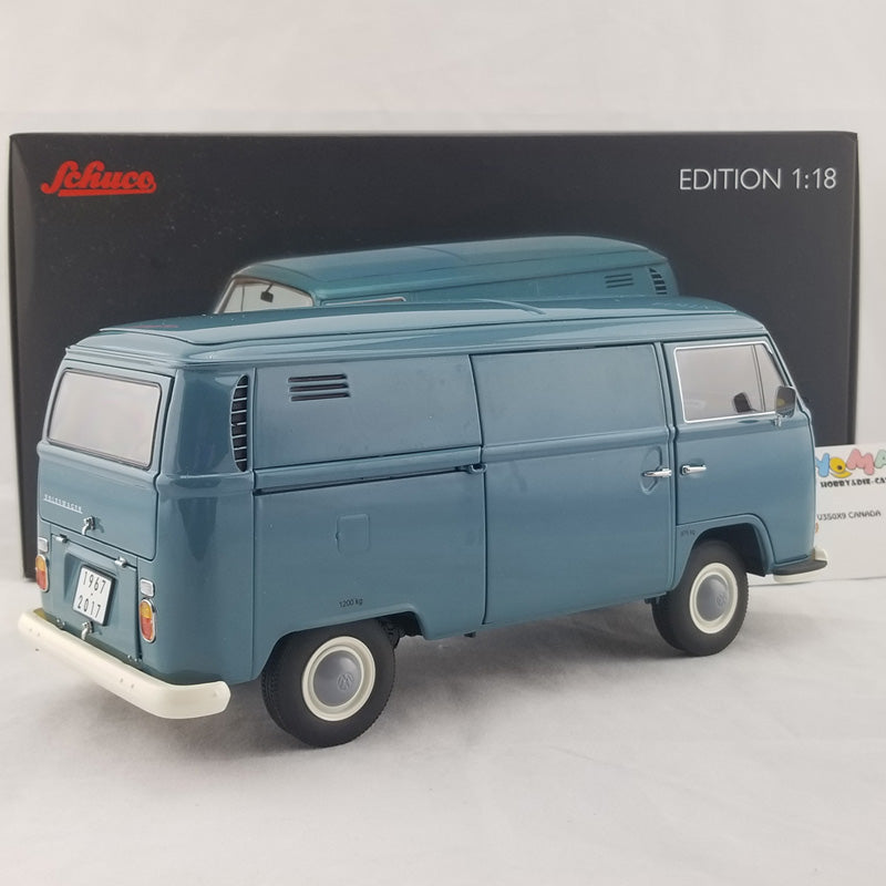 Schuco 1:18 Volkswagen T2a Edition 50 Jahre VW T2 1967-2017 box van blue 450019700