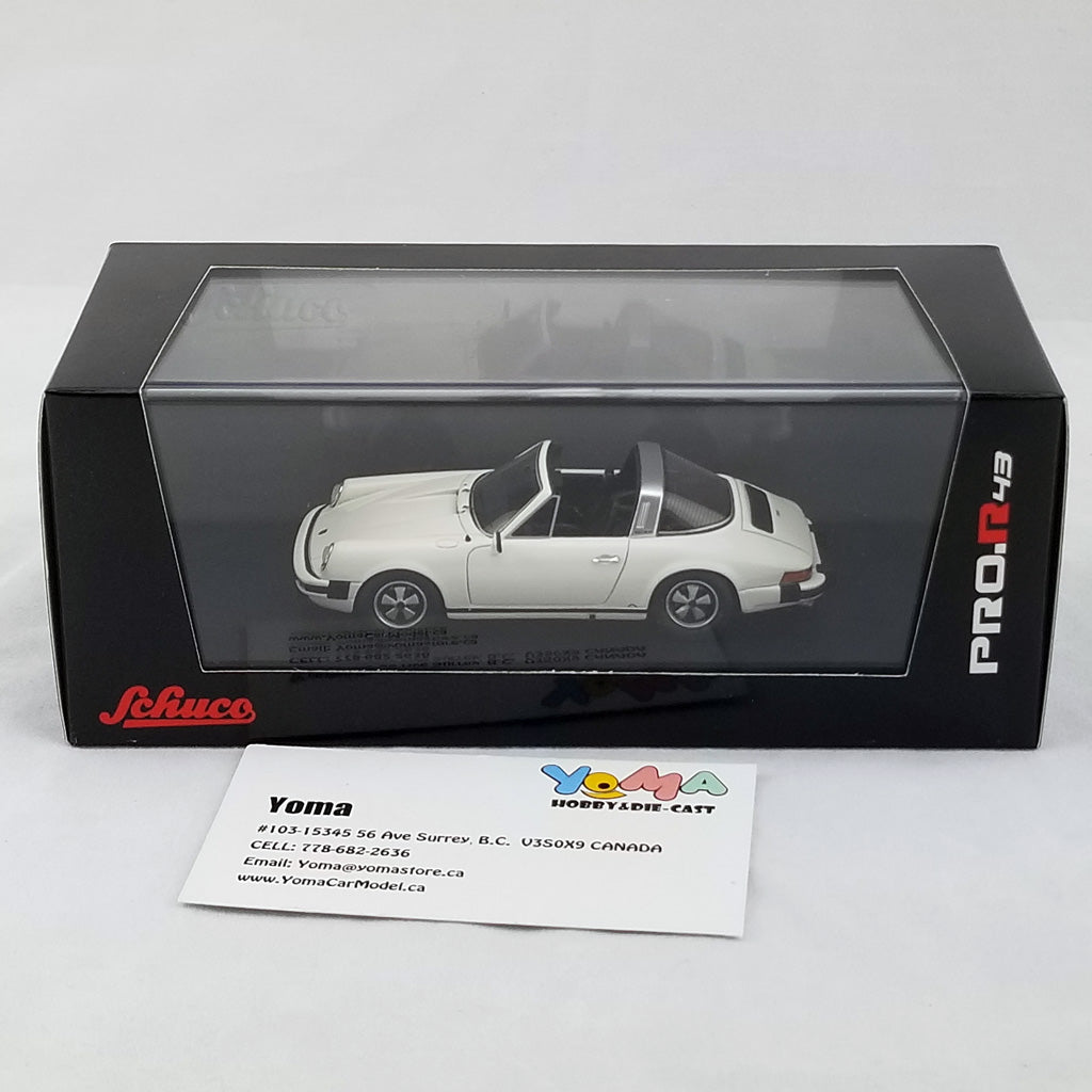 Schuco 1:43 Porsche 911 Targa Grand Prix White 450891300