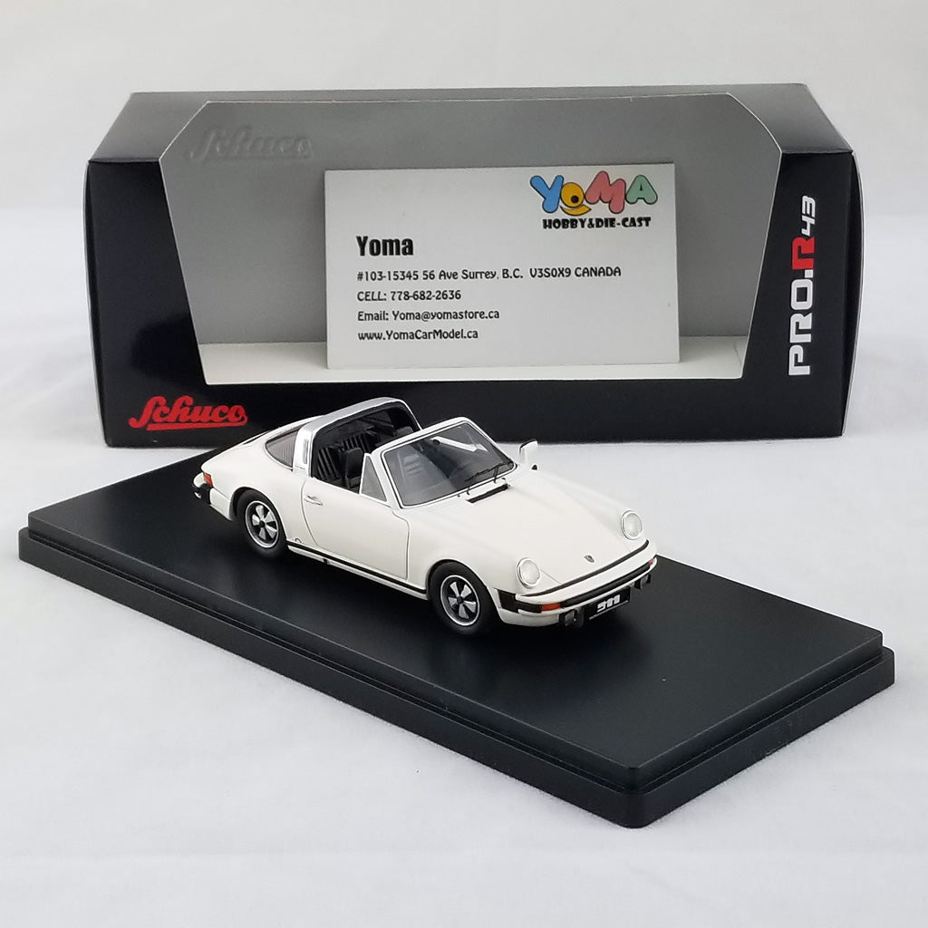 Schuco 1:43 Porsche 911 Targa Grand Prix White 450891300