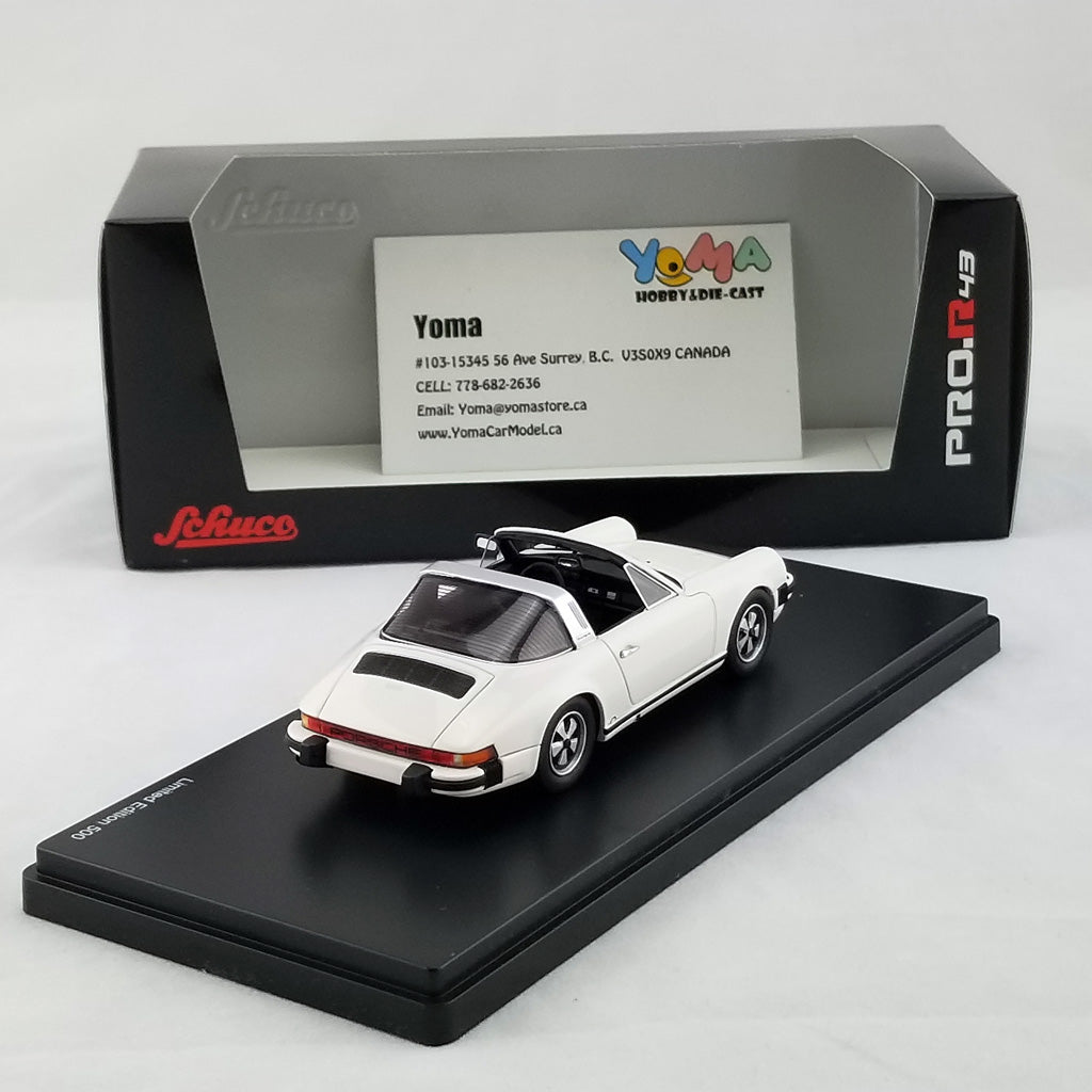Schuco 1:43 Porsche 911 Targa Grand Prix White 450891300