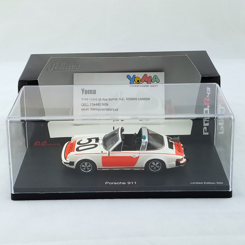 Schuco 1:43 Porsche 911 Targa National police 450891400