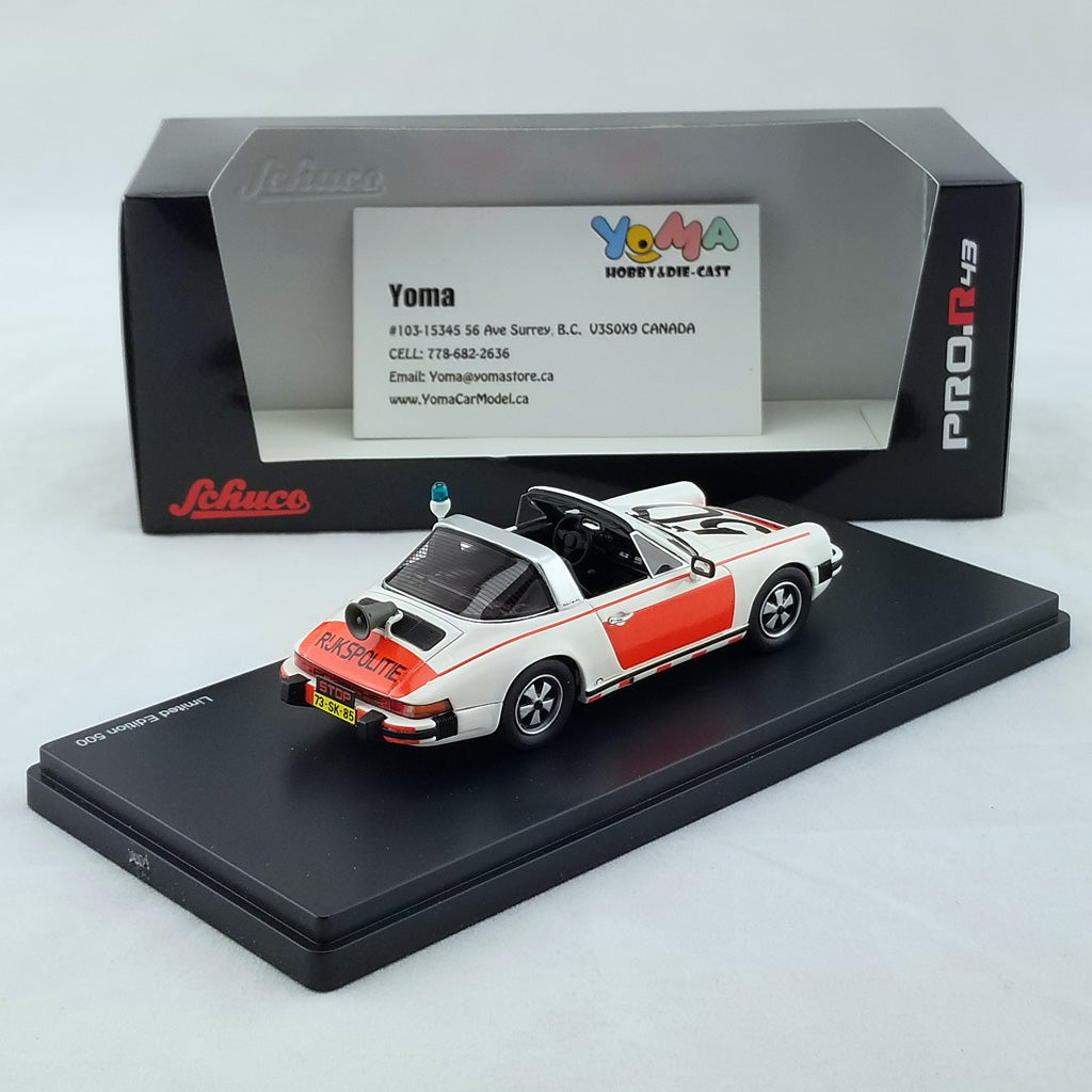 Schuco 1:43 Porsche 911 Targa National police 450891400