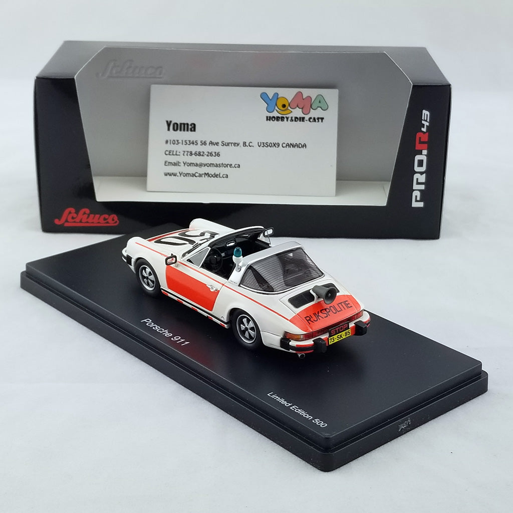 Schuco 1:43 Porsche 911 Targa National police 450891400