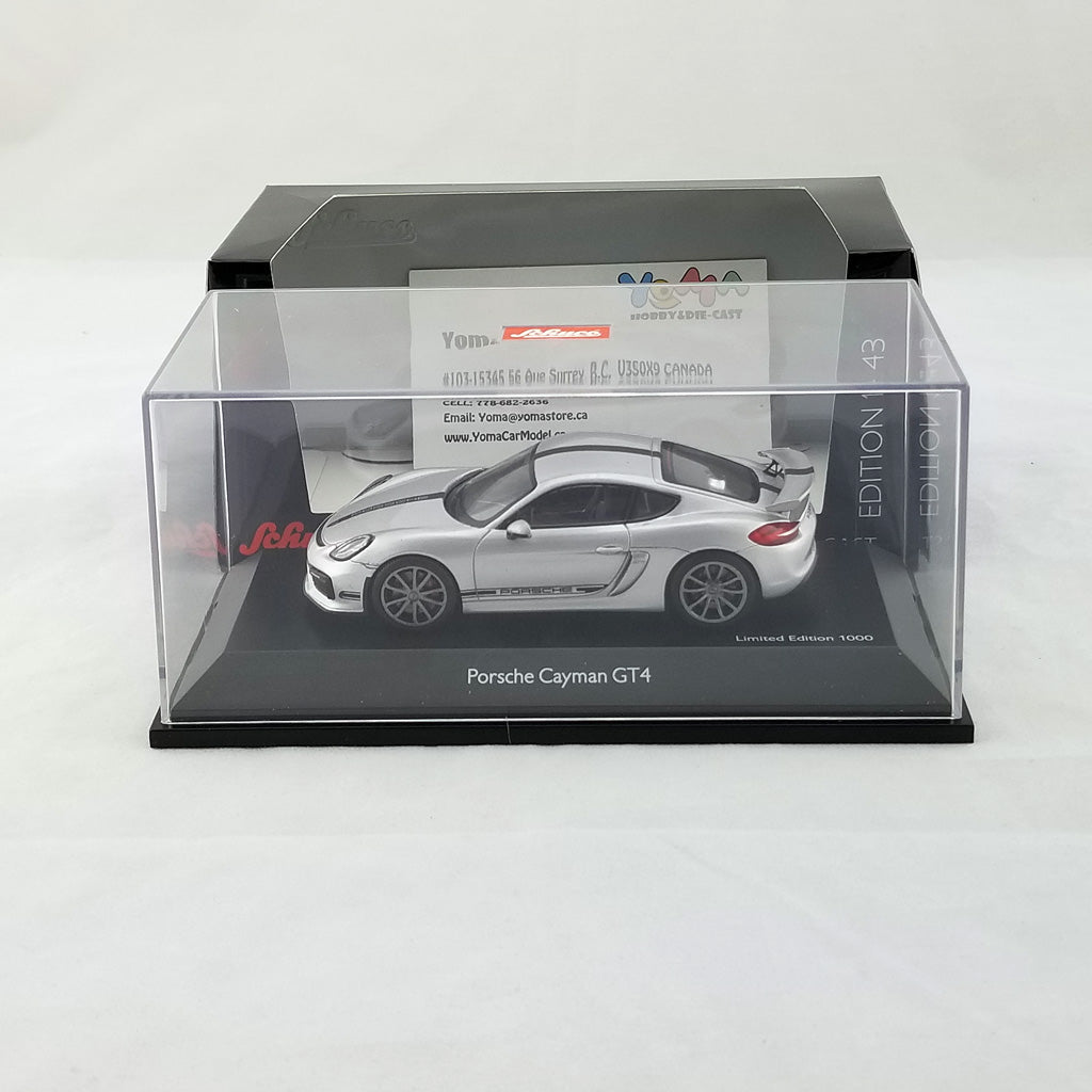 Schuco 1:43 Porsche Cayman GT4 Silver 450759300