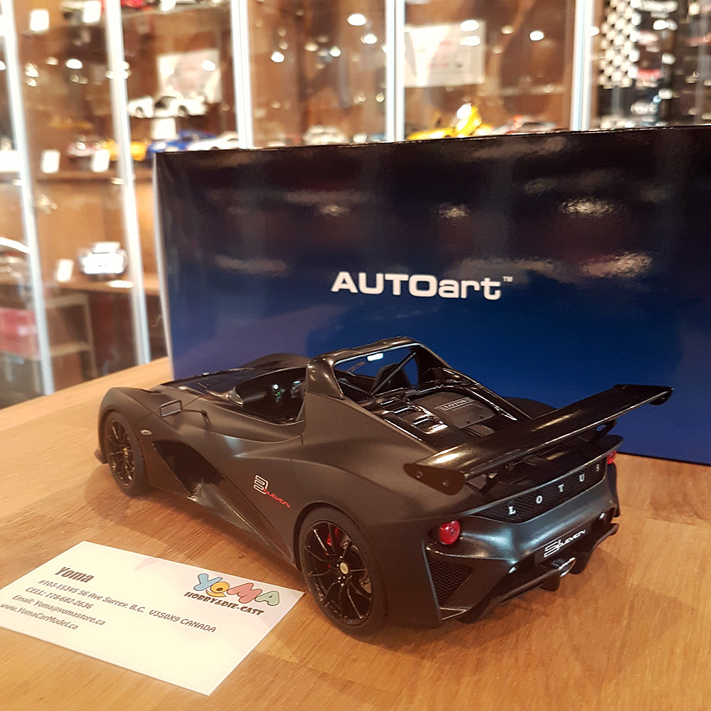 AUTOART 1/18 LOTUS 3-ELEVEN MATT BLACK 75391