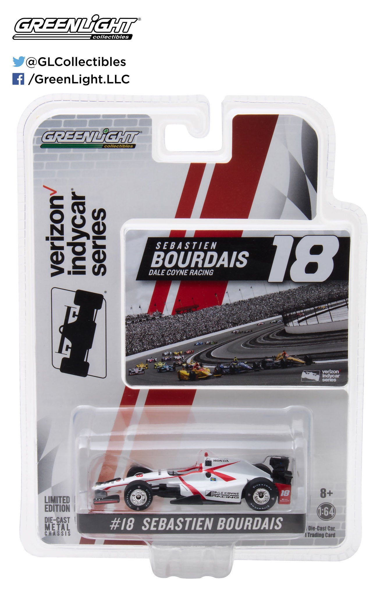 GreenLight 1:64 2017 #18 Sebastien Bourdais / Dale Coyne Racing IndyCar 10791
