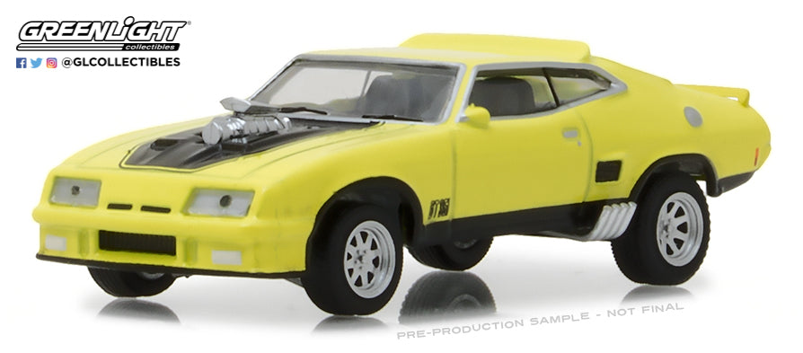 GreenLight 1:64 1973 Ford Falcon XB Custom - Yellow Blaze with Black Stripes 29947