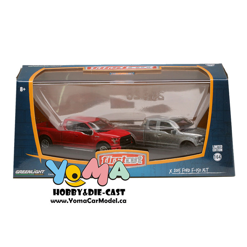 GreenLight 1:64 firstcut 2015+ Ford F-150 (Hobby Exclusive 2-Car Set) 29828