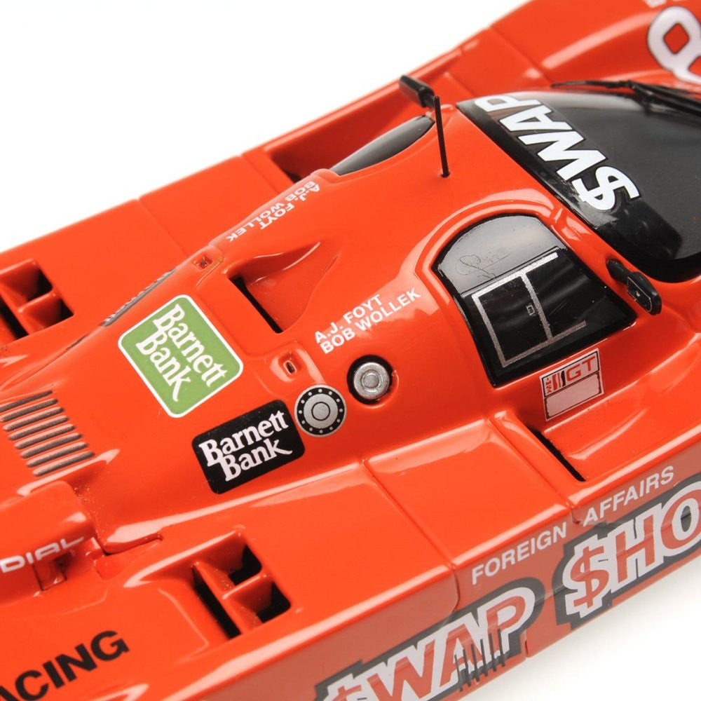 Minichamps 1:43 Porsche 962 IMSA Swap Shop #8 Winner 12h Sebring 1985 Foyt/Wollek 400856508