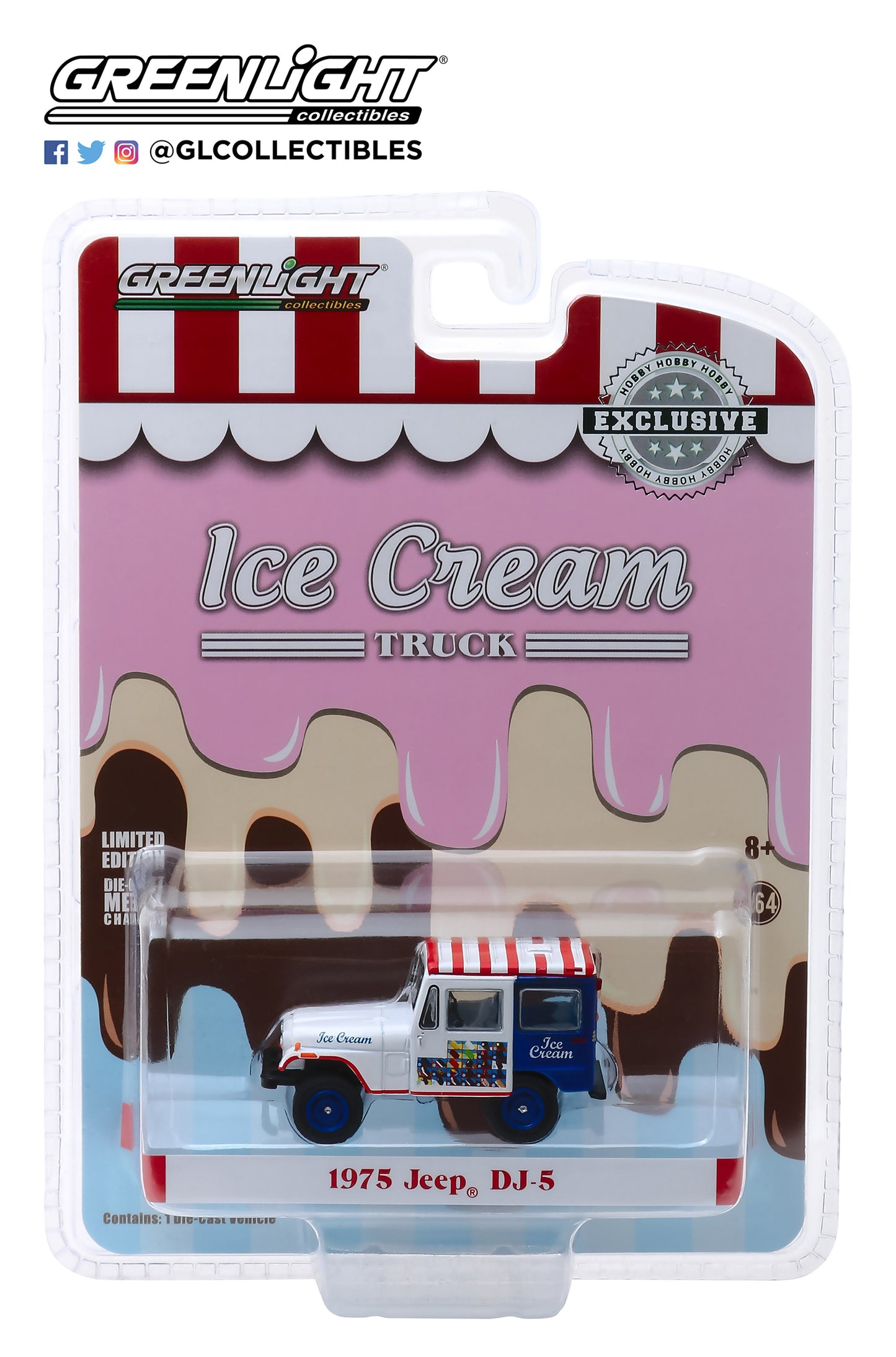GreenLight 1:64 1975 Jeep DJ-5 Ice Cream Truck 30005