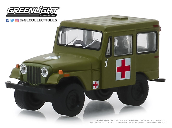 GreenLight 1:64 1976 Jeep DJ-5 - Medical Unit 30051