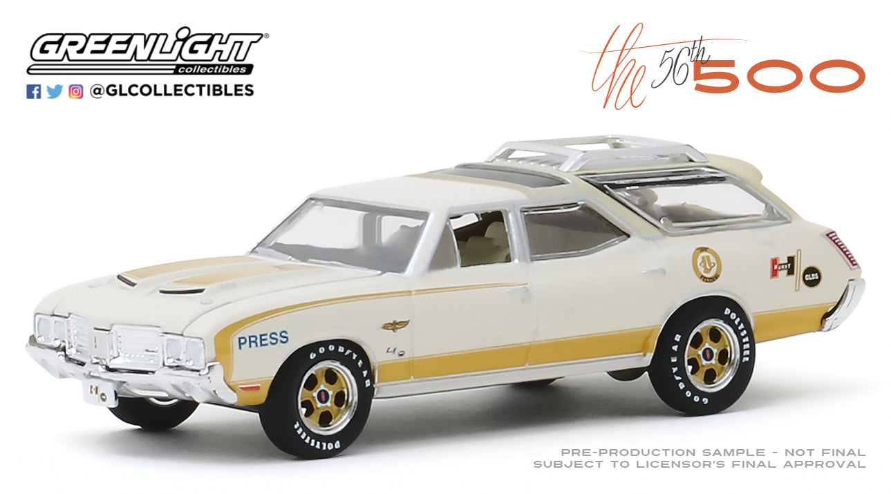 GreenLight 1:64 1972 Oldsmobile Vista Cruiser 56th Annual Indianapolis 500 Mile Race Official Press Car 30114