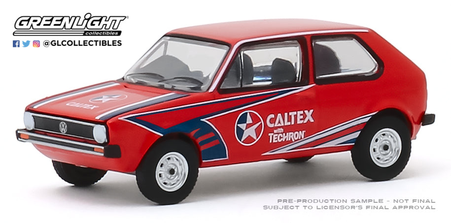 GreenLight 1:64 1975 Volkswagen Golf Mk1 - Caltex with Techron (Hobby Exclusive) 30132