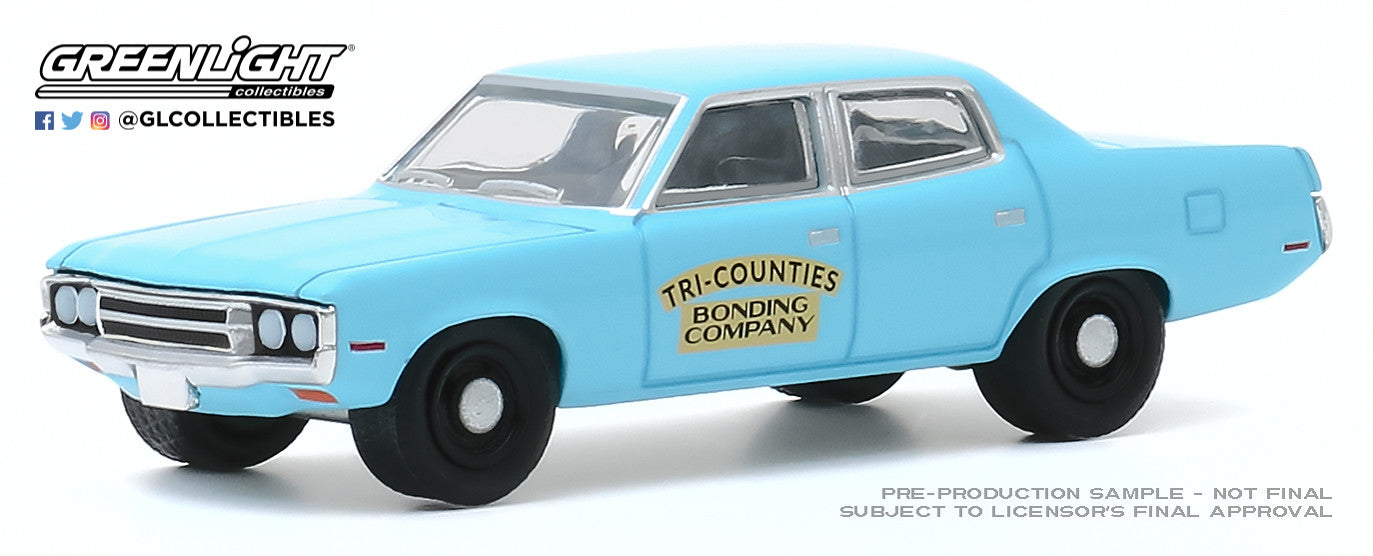 GreenLight 1:64 1971 AMC Matador - Tri-Counties Bonding Company 30153